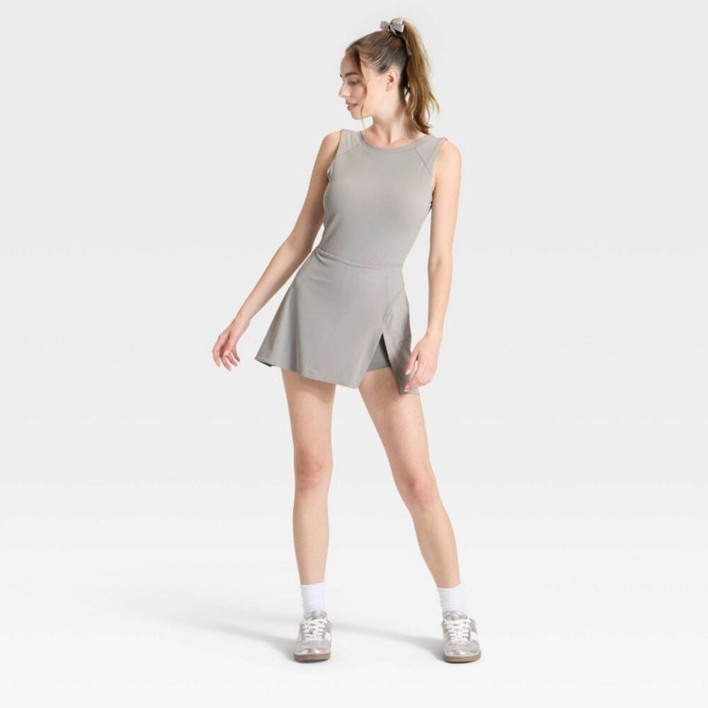 Women's Game Day High Neck Low Back Active Dress - JoyLab Gray XS